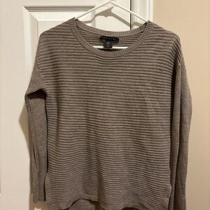Tahari Ribbed Knit Blouse - Taupe